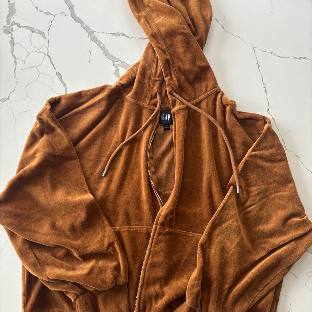 GAP Tan Zip-Up Hoodie